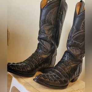 Real Crocodile leather boots 9 EE